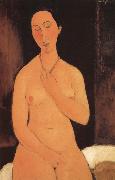 Amedeo Modigliani, Seated unde with necklace